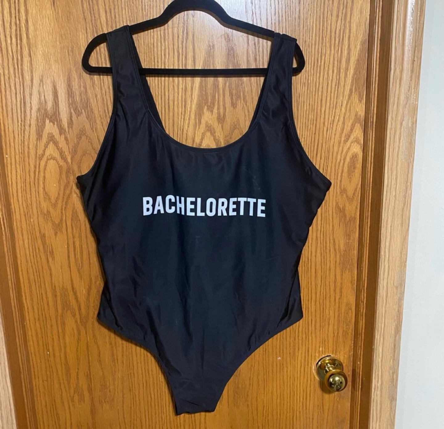 Plus size bachelorette one piece swimsuit