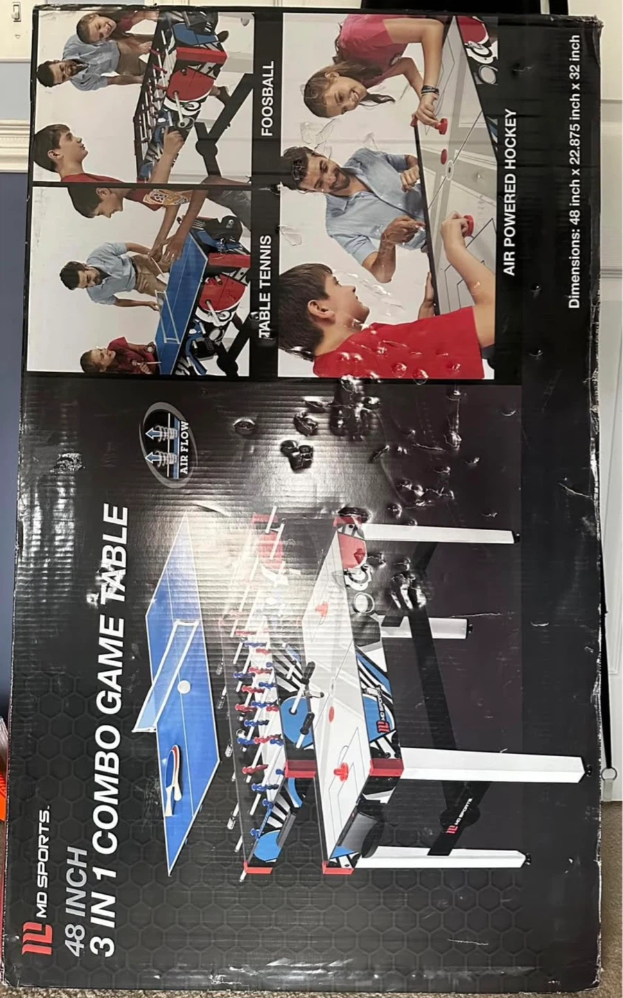MD Sports 48 Inch 3-in-1 Combo Game