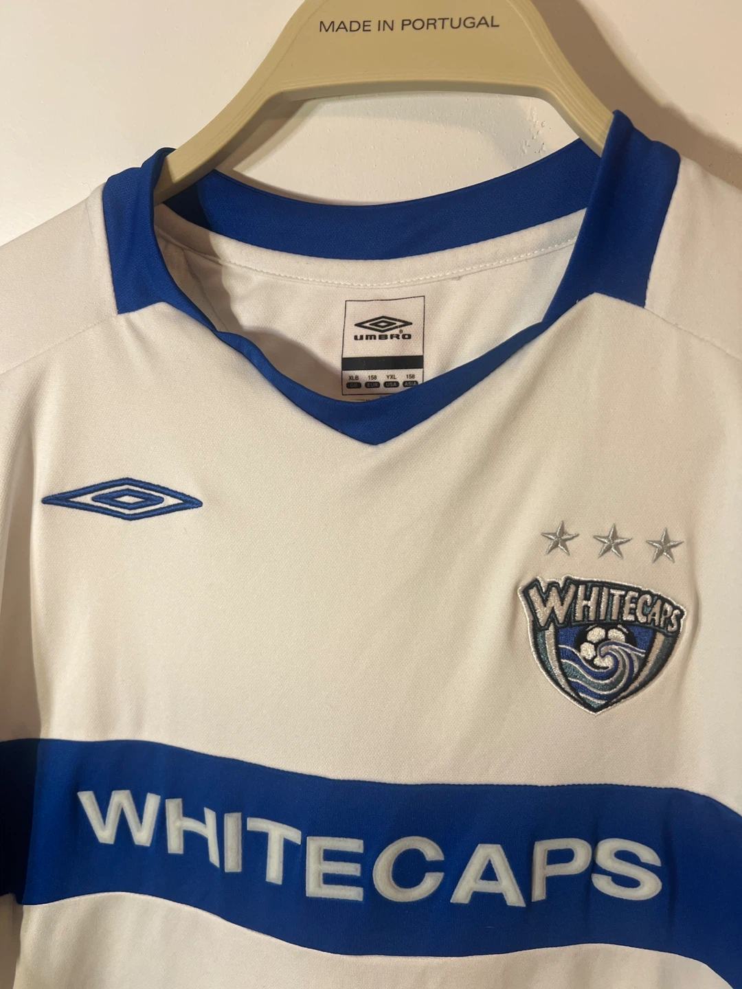 Vintage Umbro Whitecaps FC Soccer Jersey #19 size XL - photo 4