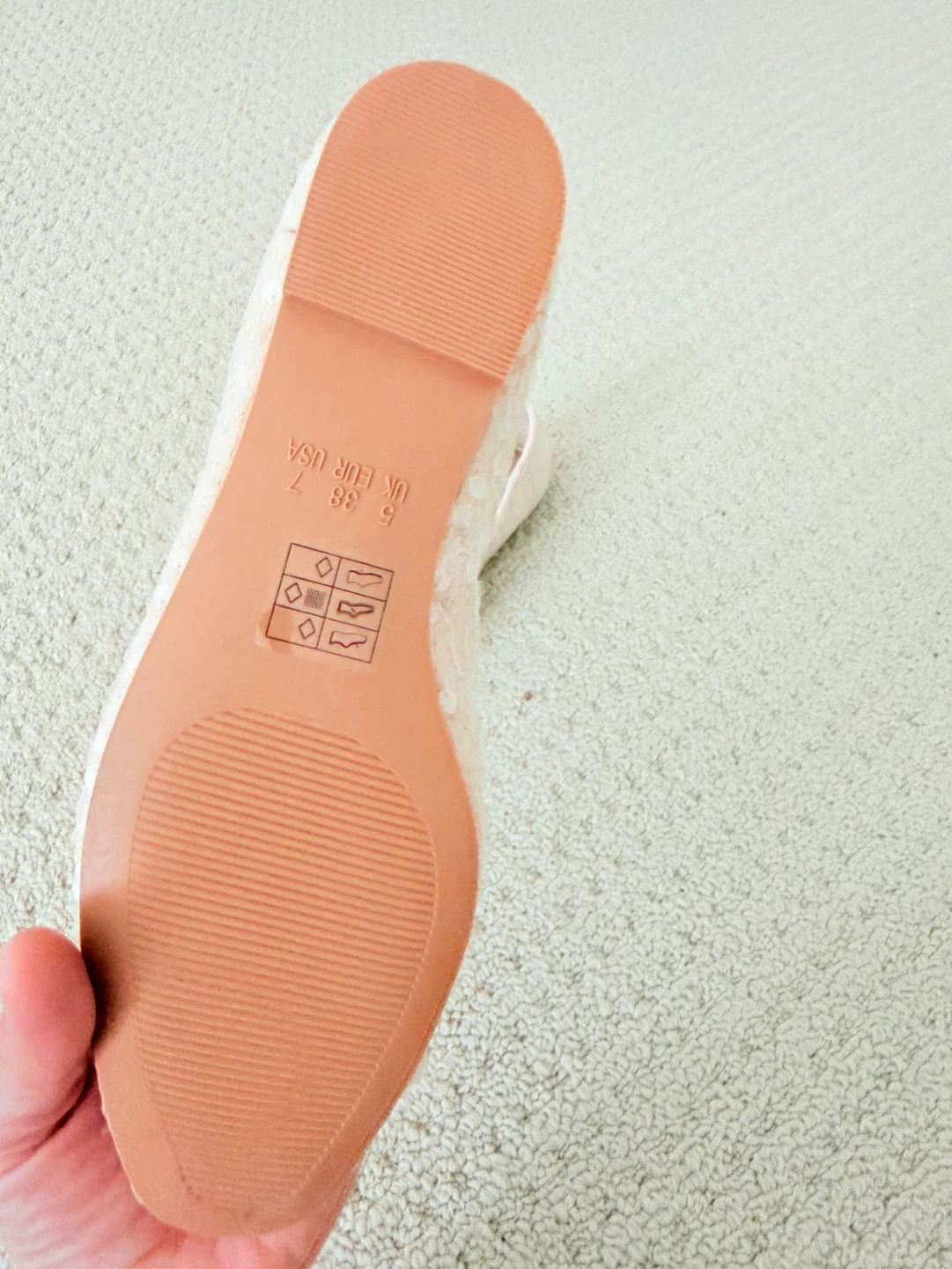 Primark Women's Ballet Flats Size 7 Blush Sequined Bow - photo 4