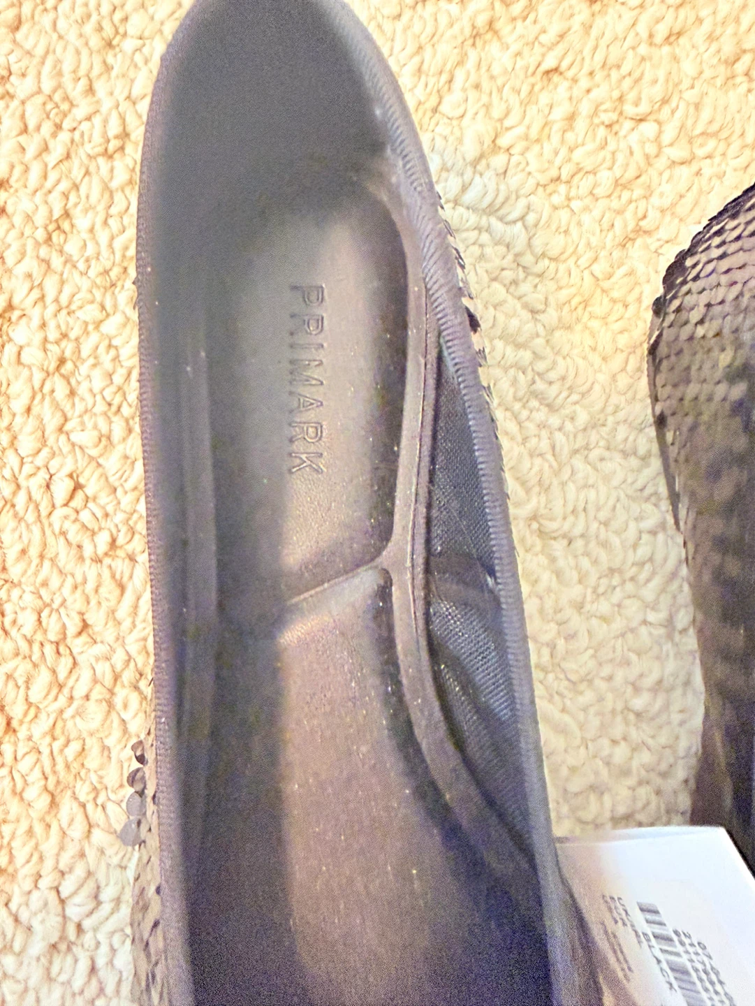 Primark Black Sequin Ballet Flats - Size 7 - photo 4