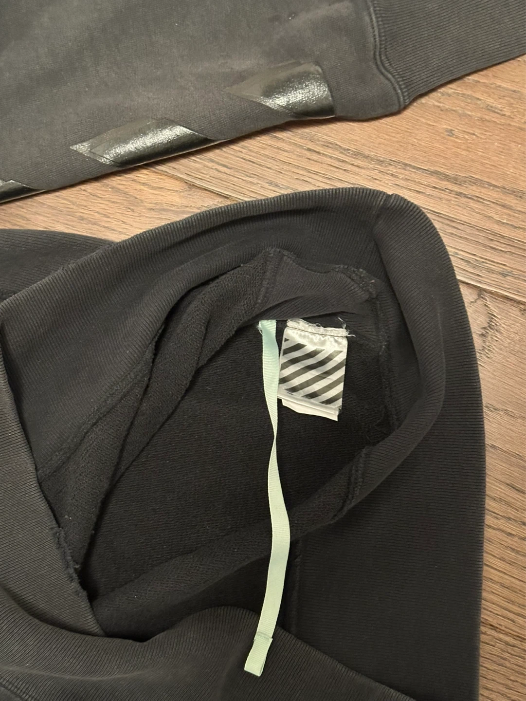 OFF-WHITE x Champion Black Hoodie - photo 5