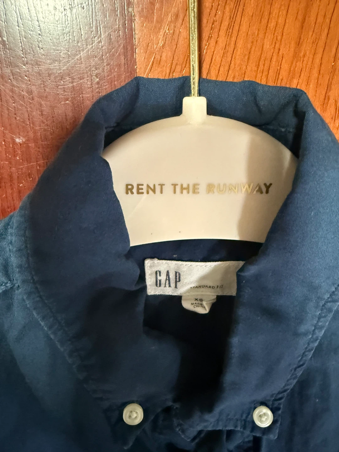 GAP Men's Navy Button-Down Shirt - XS - photo 2