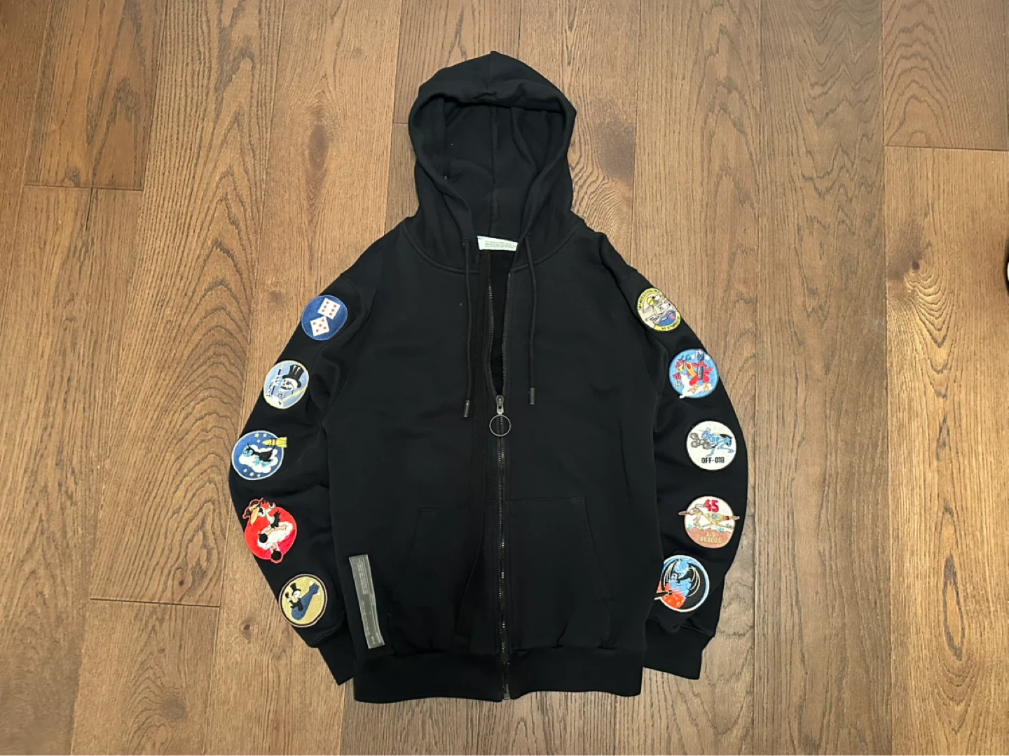 Off-White c/o Virgil Abloh Multi-Patch Zip Hoodie