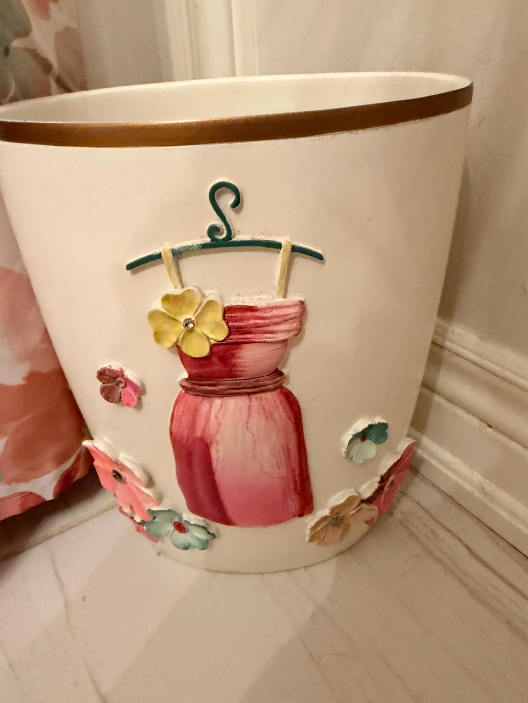 Decorative Trash Can with Dress Design - photo 2