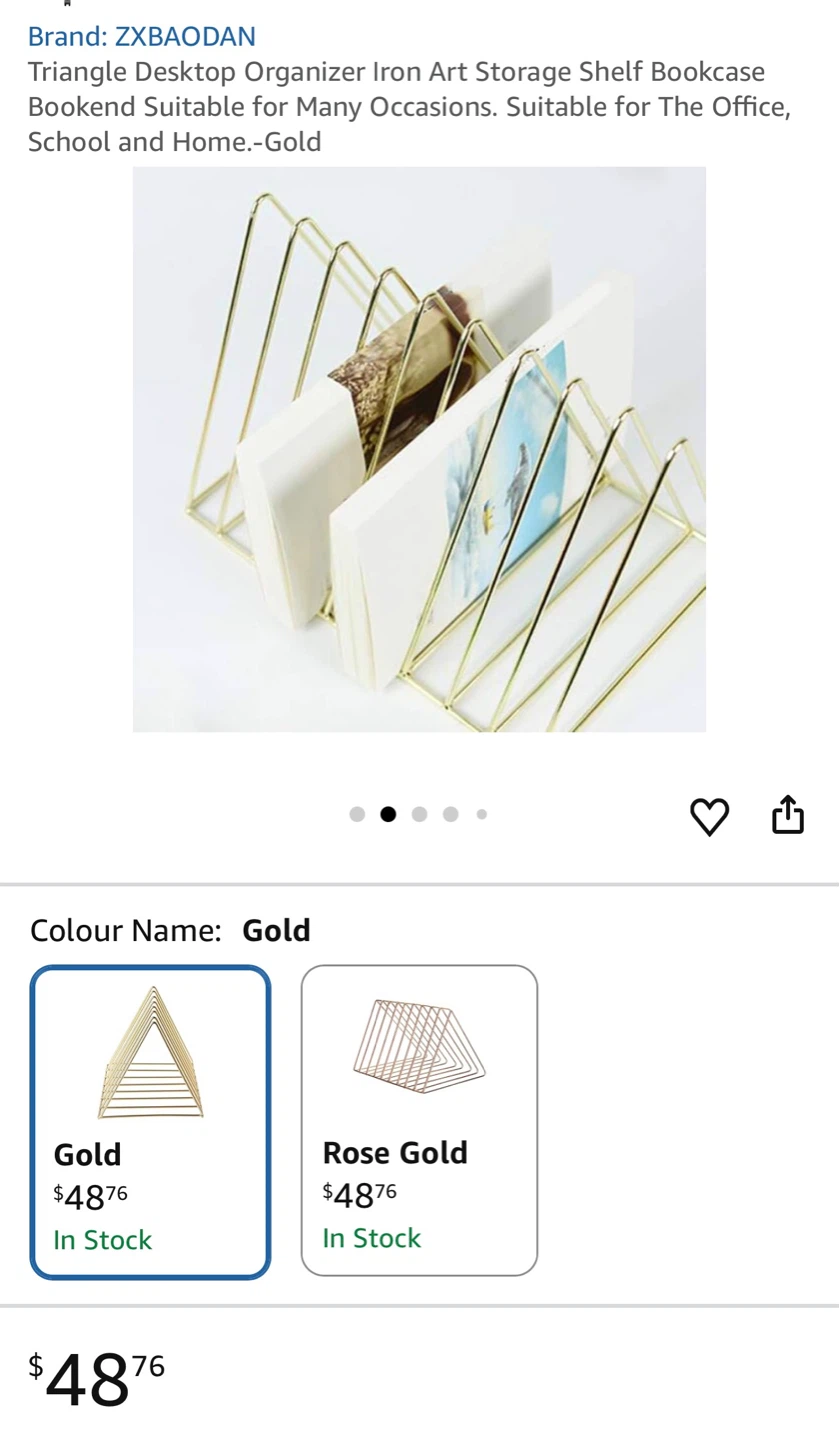 Golden Desktop Organizer - photo 2