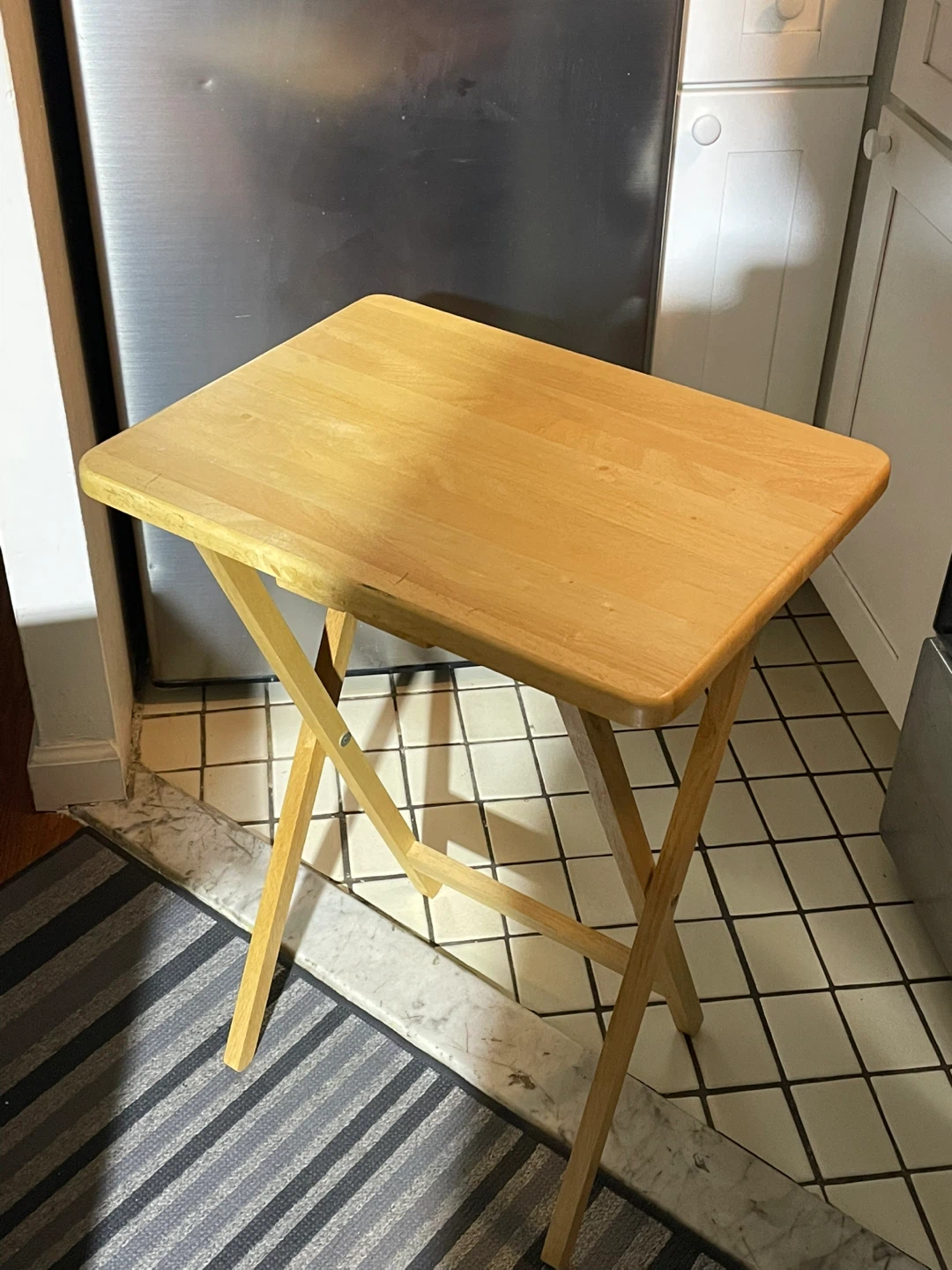 Wooden Folding TV Tray Table