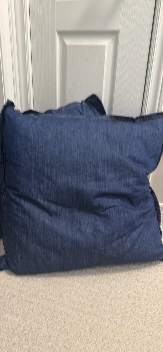 Blue Denim Floor Pillow