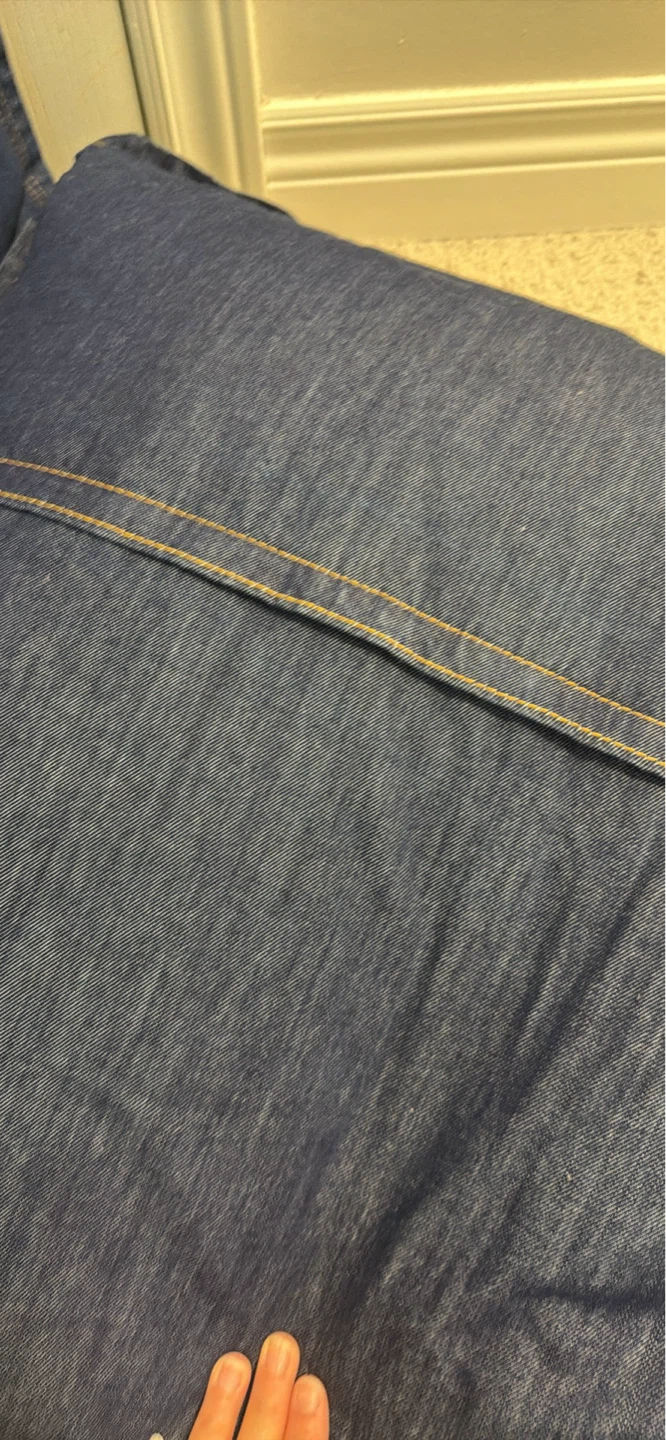 Blue Denim Floor Pillow - photo 2
