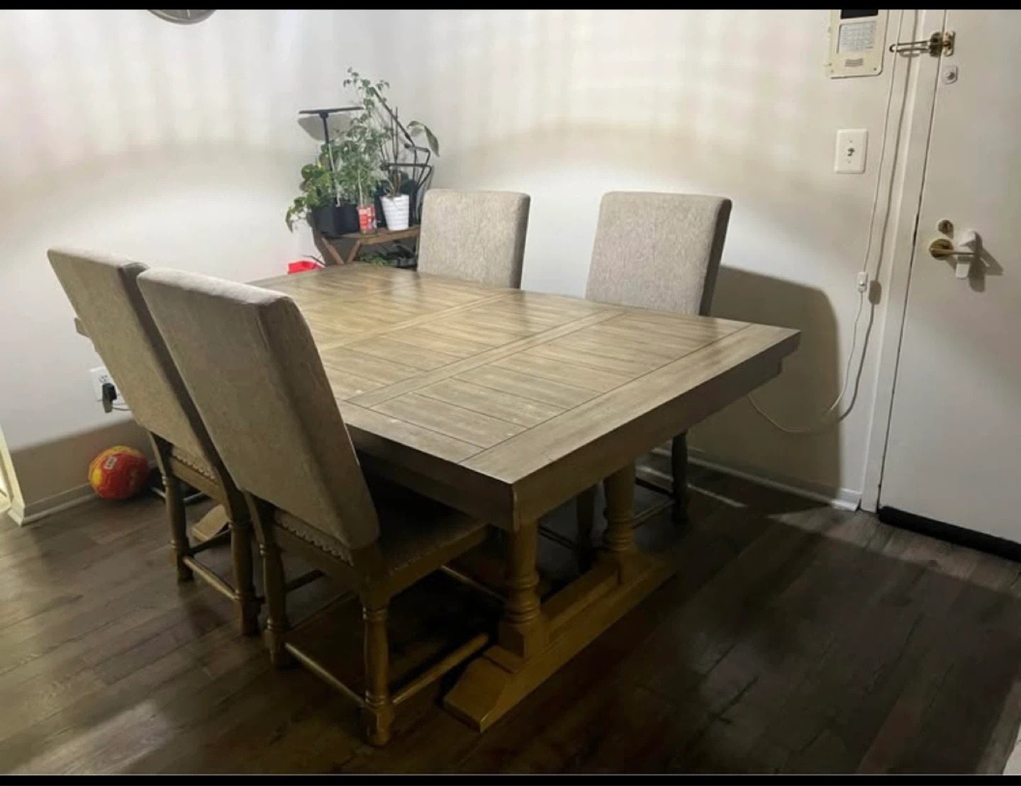 Farmhouse Dining Table with 4 Chairs - photo 3