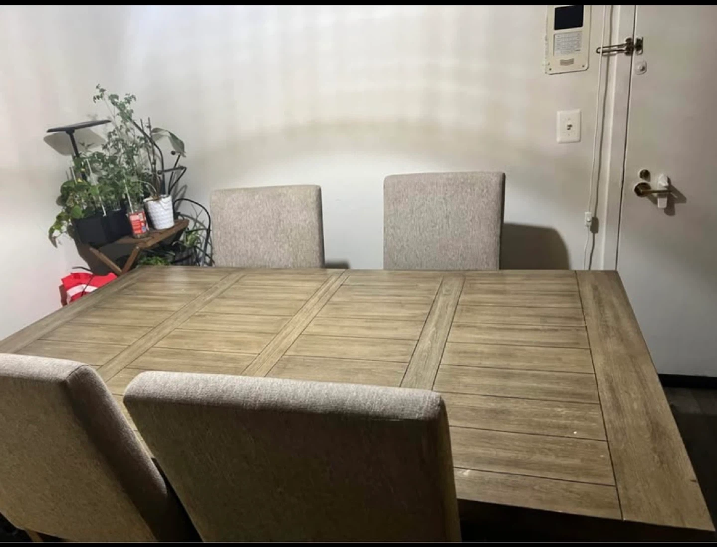 Farmhouse Dining Table with 4 Chairs - photo 2