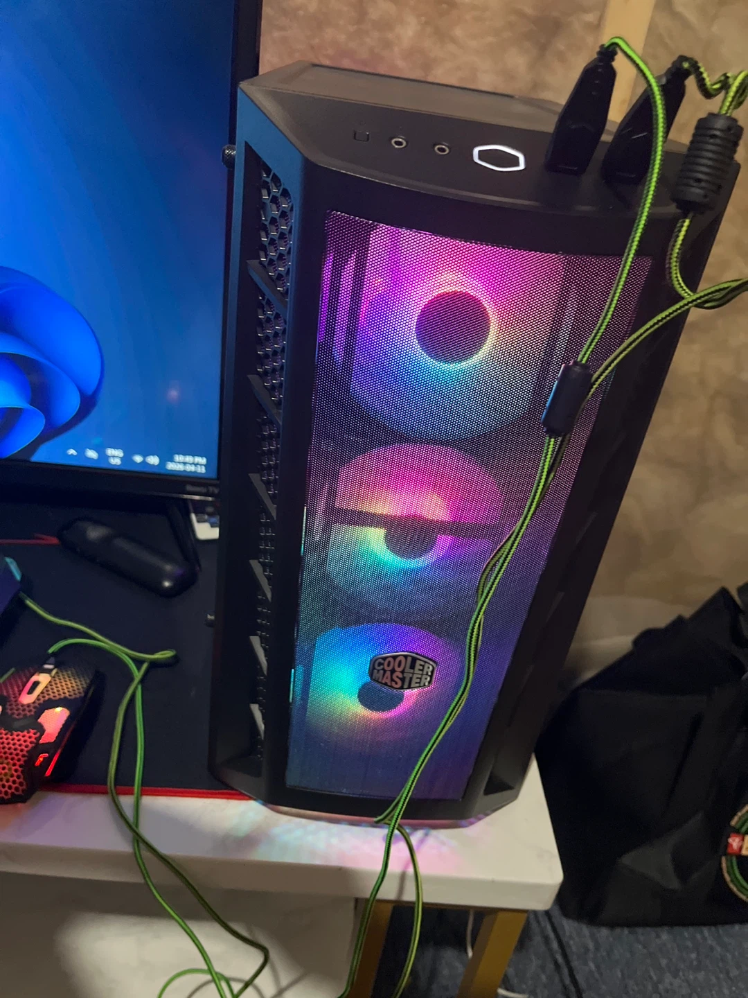 Cooler Master PC Tower with RGB Fans