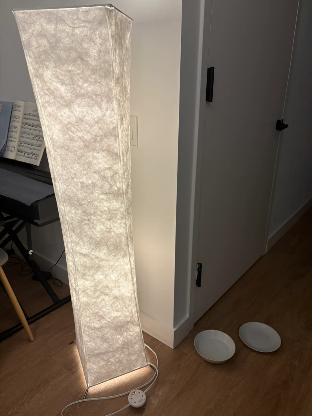 Tall Rectangular Fabric Floor Lamp - photo 4