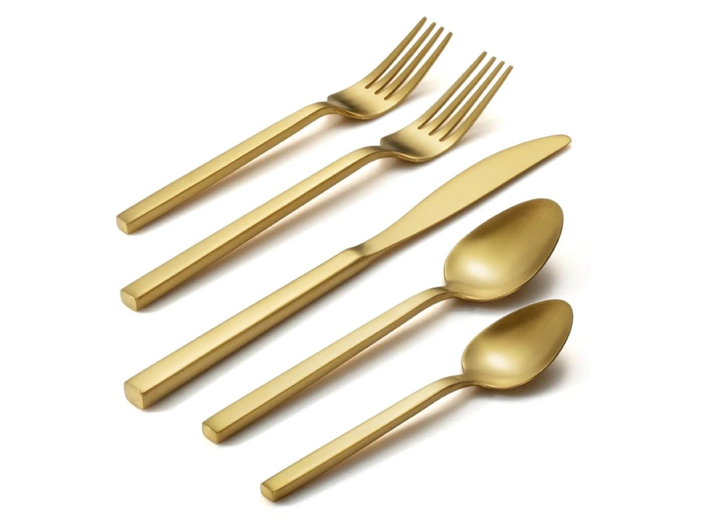 20 Piece Gold Stainless Steel Silverware Set for 4