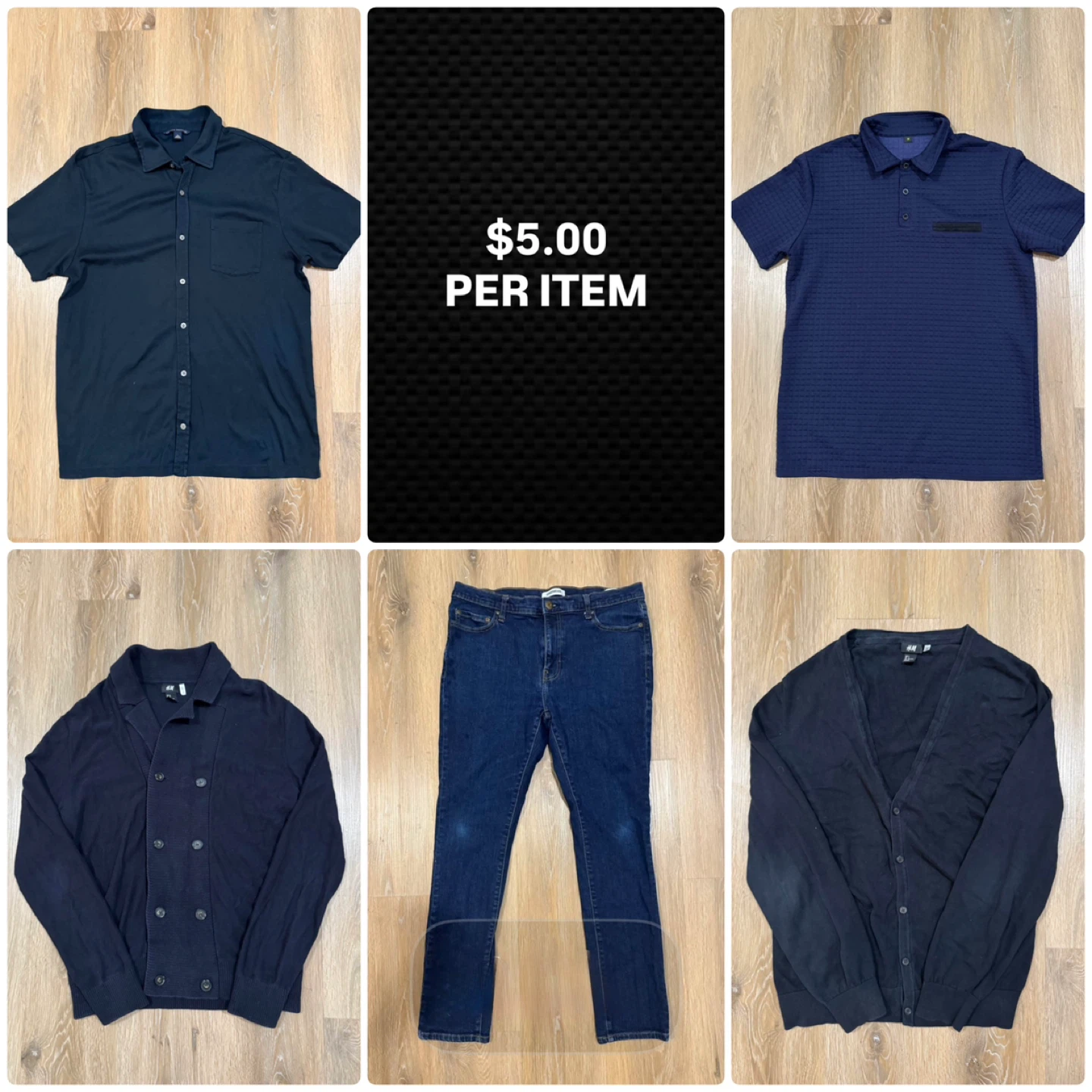 $5 Each Item - Mens Clothing Size Medium & Large