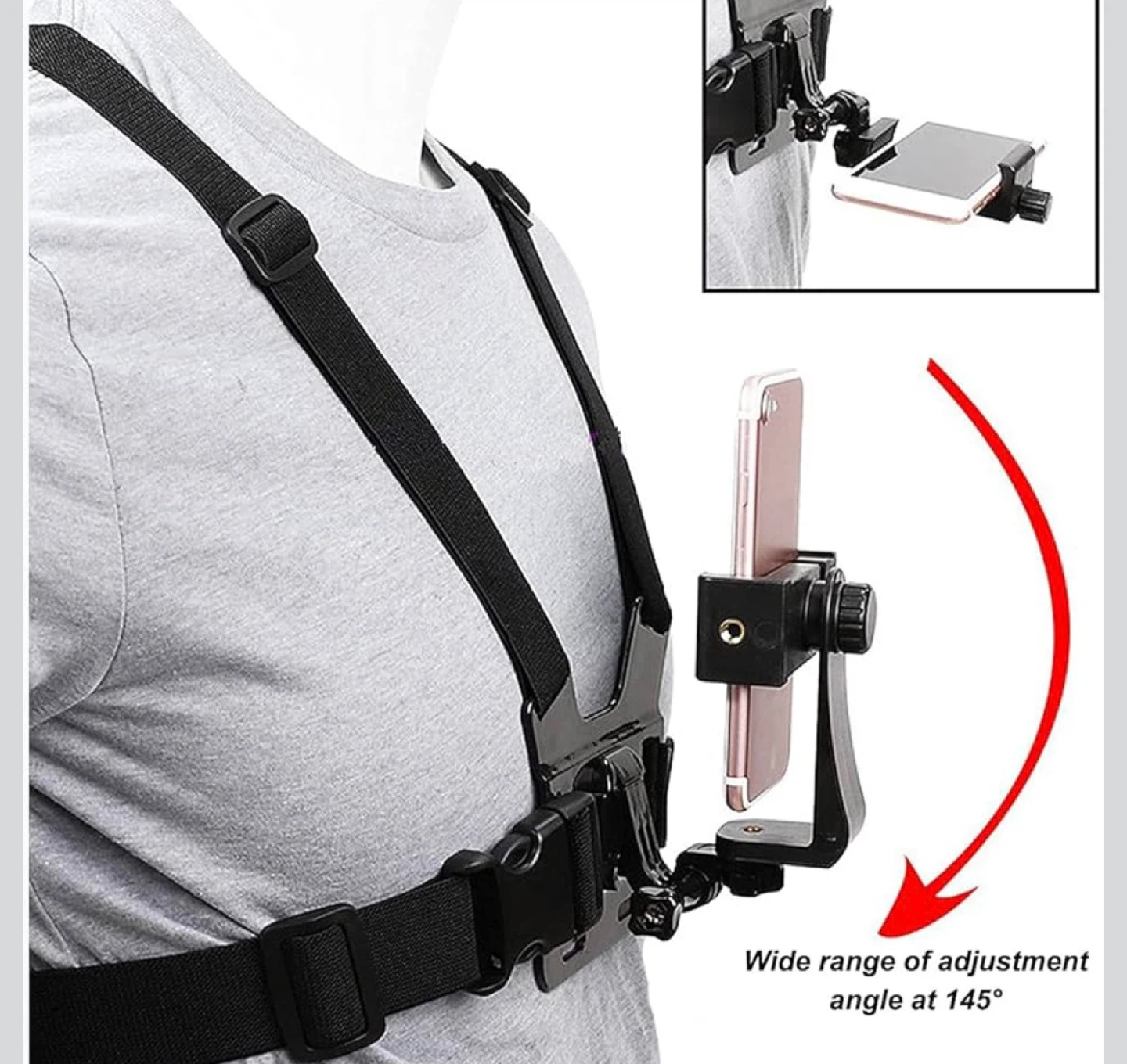 Adjustable Chest Mount Harness for Smartphones - photo 3