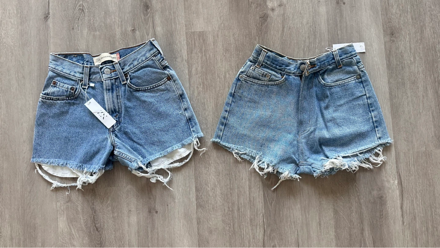 2 x Levis Shorts (size 24)