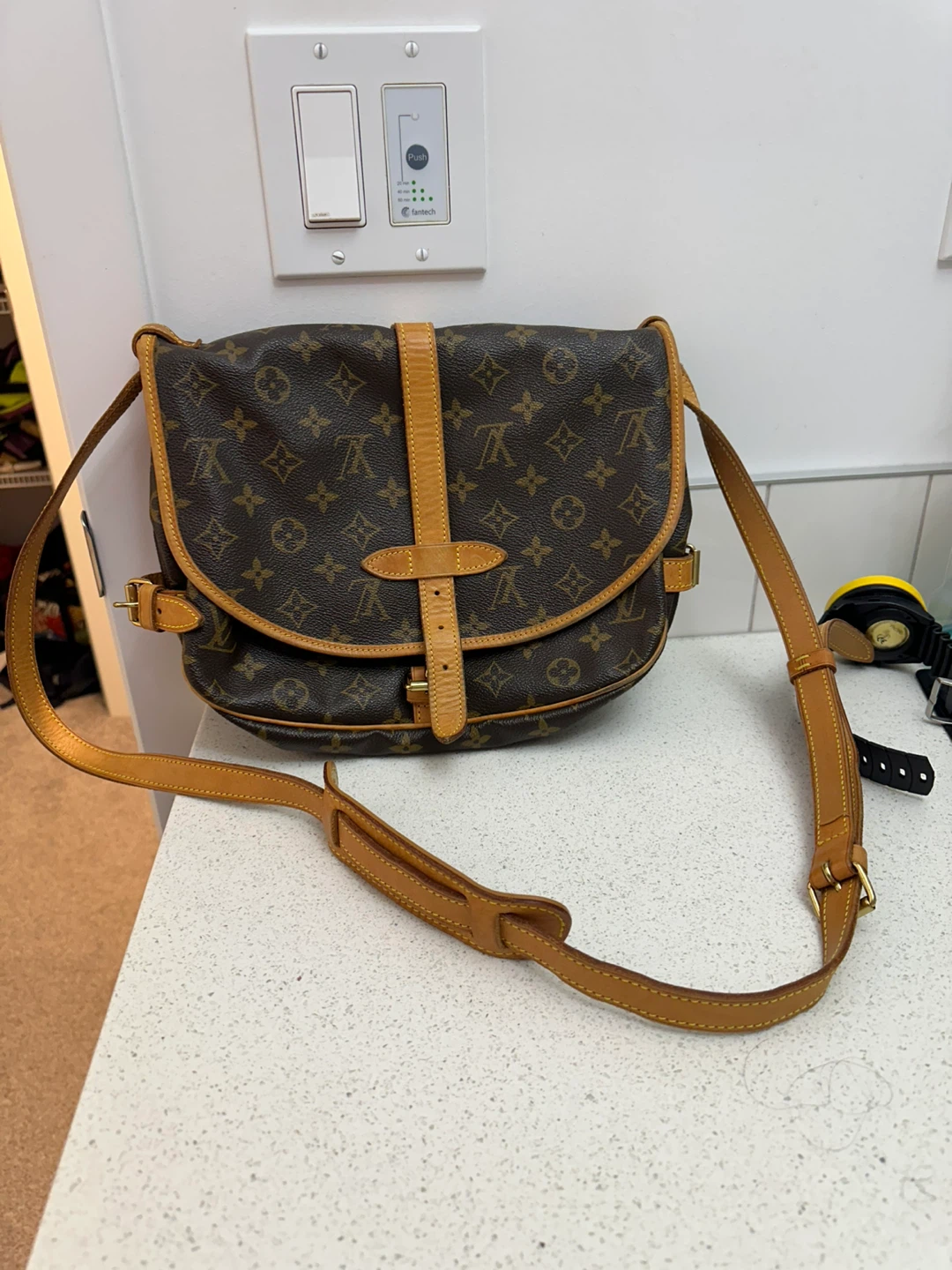 LV Monogram Canvas Saumor 30 - photo 2