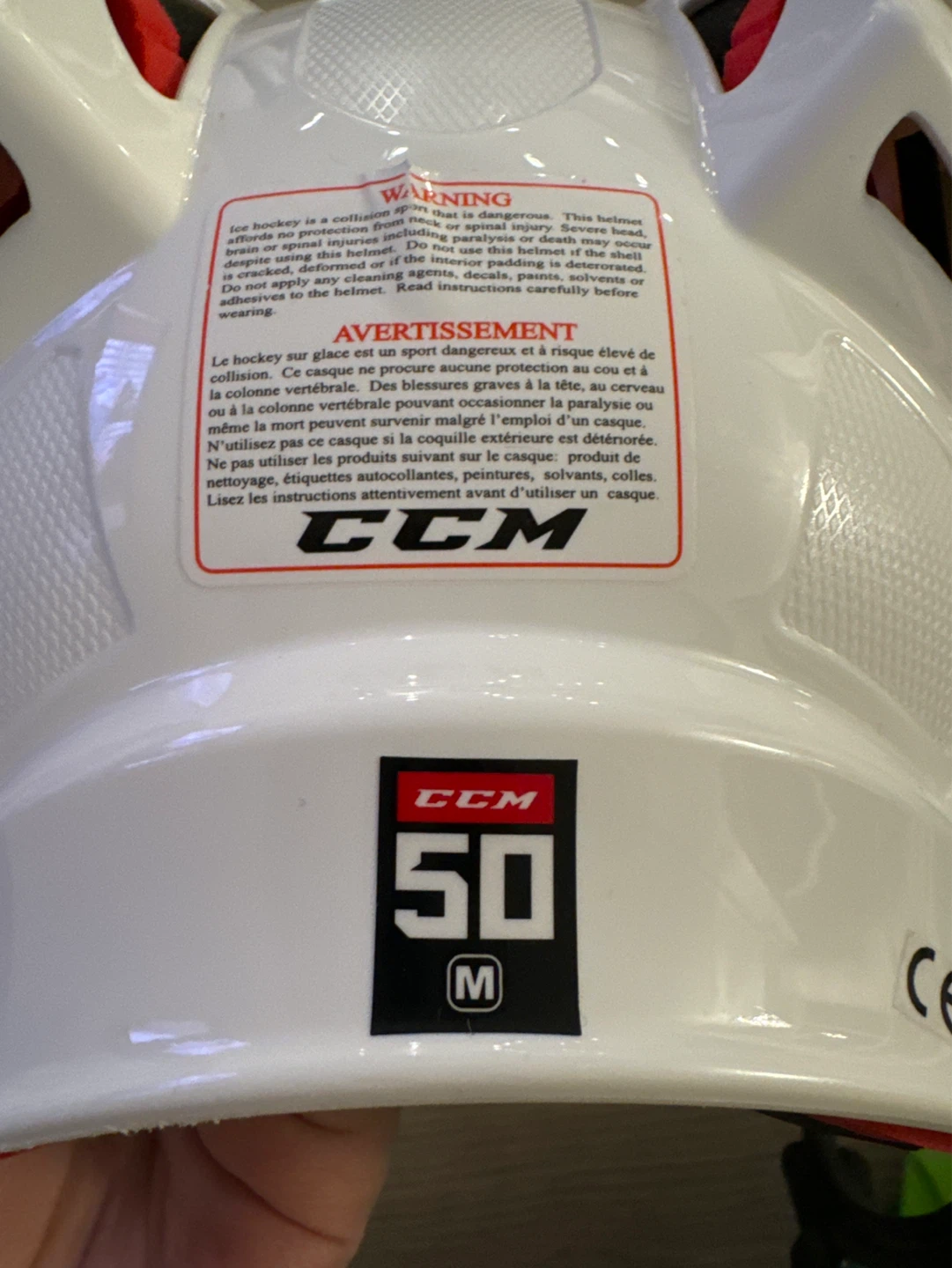 CCM Hockey Helmet with Cage - Size M - photo 3