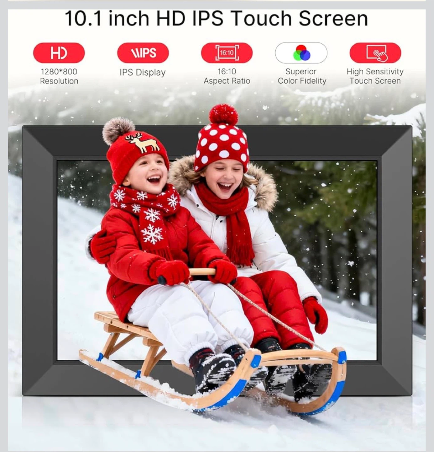 Frameo 10.1 inch Digital Photo Frame - 32GB Memory - photo 4