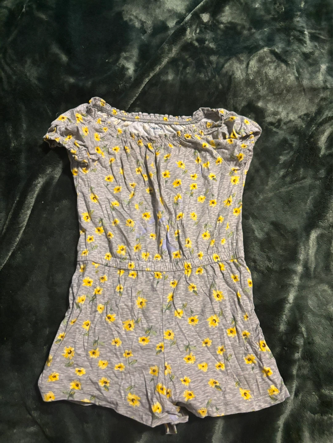 Old Navy Girls Sunflower Romper Size 6-7