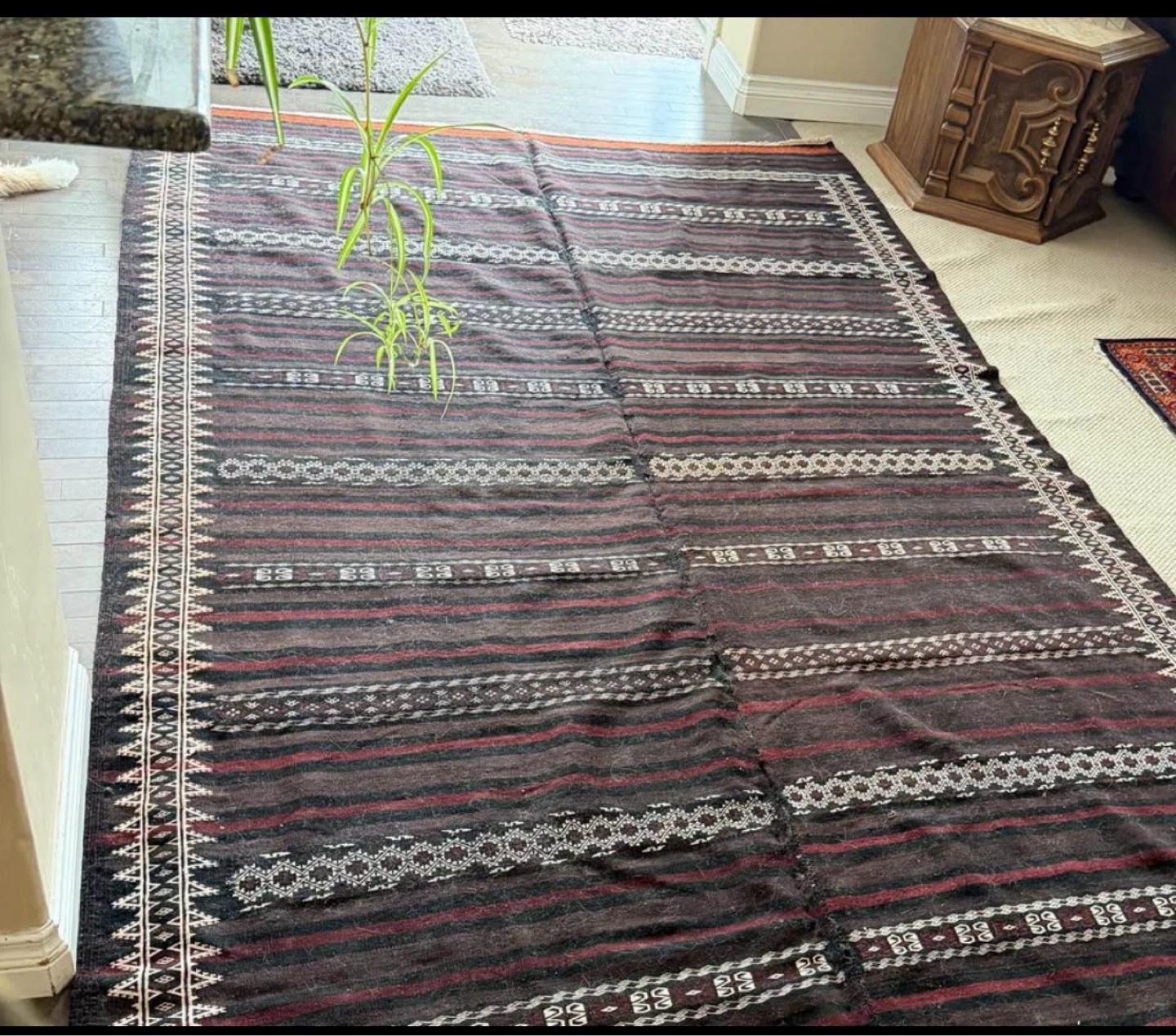 Tribal Striped Area Kilim