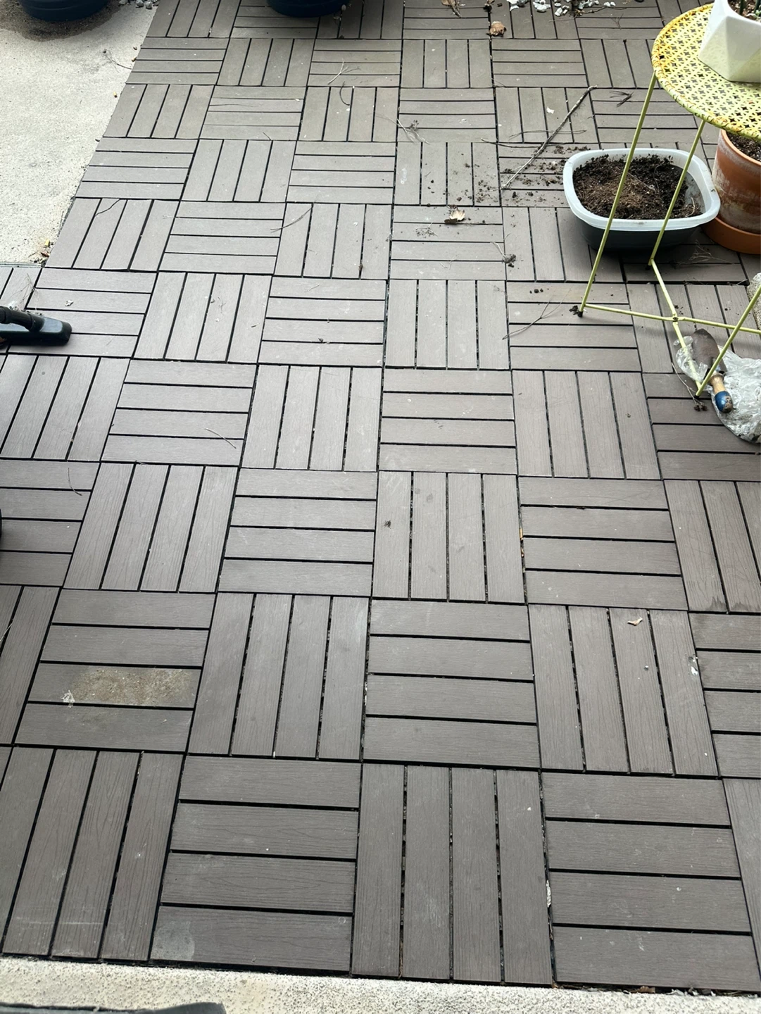 85 Composite Interlocking Deck Tiles 12x11.5" EA (81.46 s ft) - photo 3
