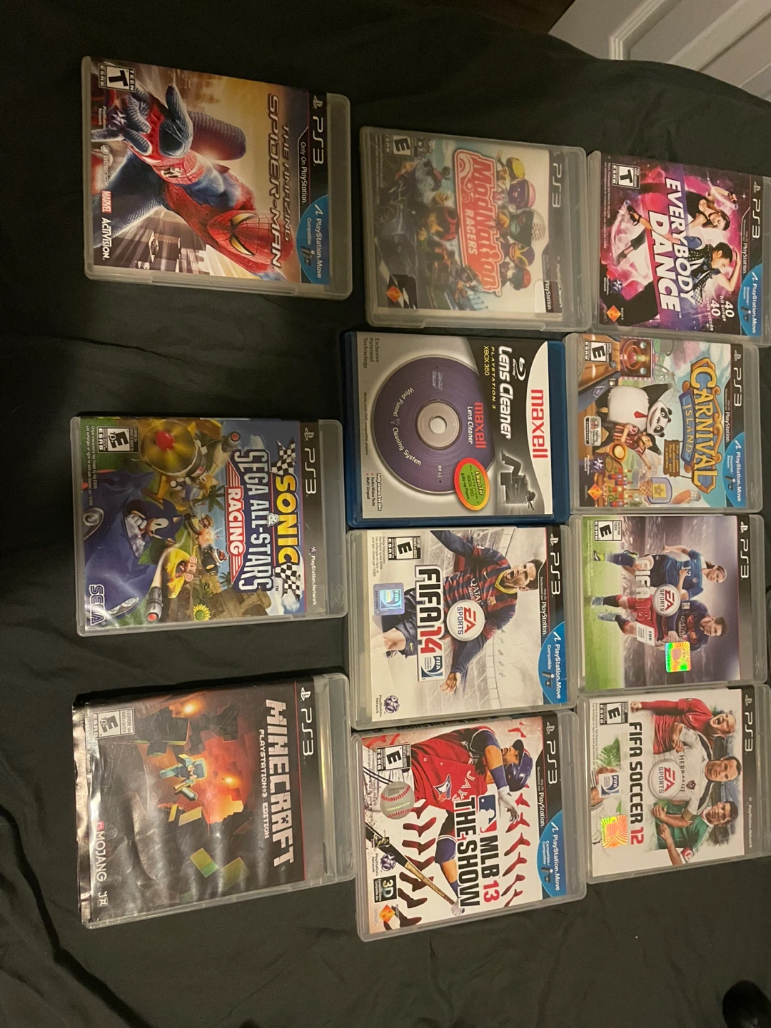 Sony PlayStation 3 Console with Games and Controllers - photo 3