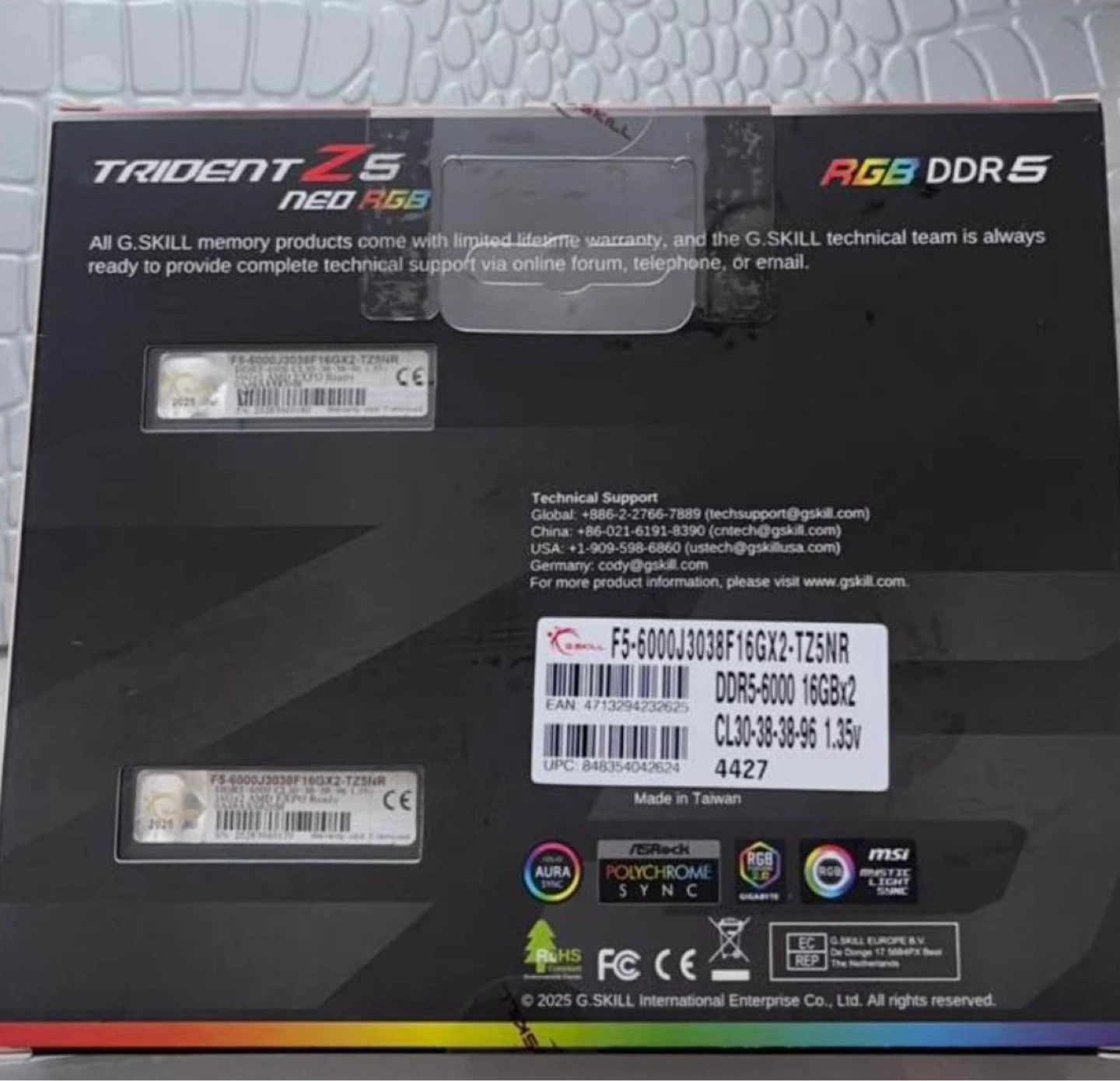 G.SKILL Trident Z5 Neo RGB DDR5 RAM 32GB (2x16GB) 6000MHz CL30 - photo 3