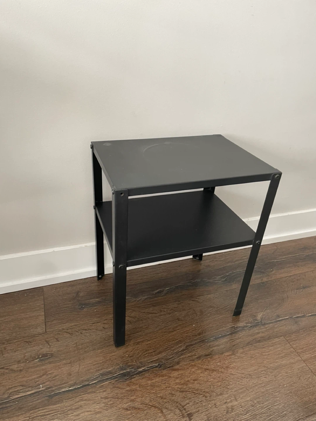Black Two-Tier Side Table