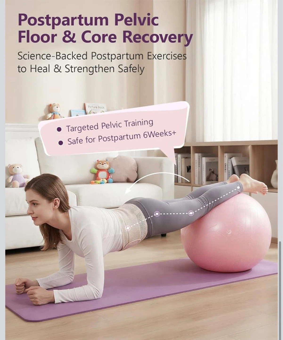 Pink Exercise Ball - 2200lbs Max Load - photo 5