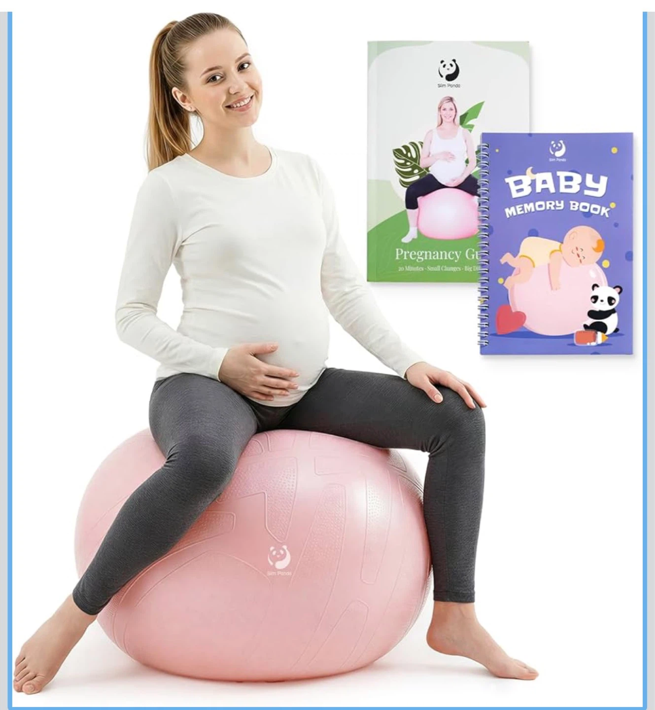 Pink Exercise Ball - 2200lbs Max Load