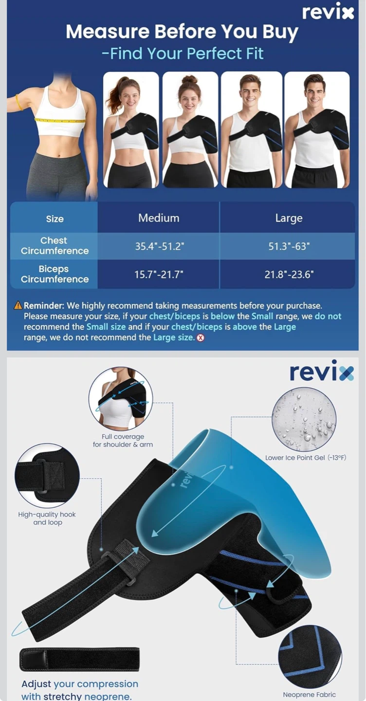 Revix Shoulder Ice Pack with Gel Pack - photo 3