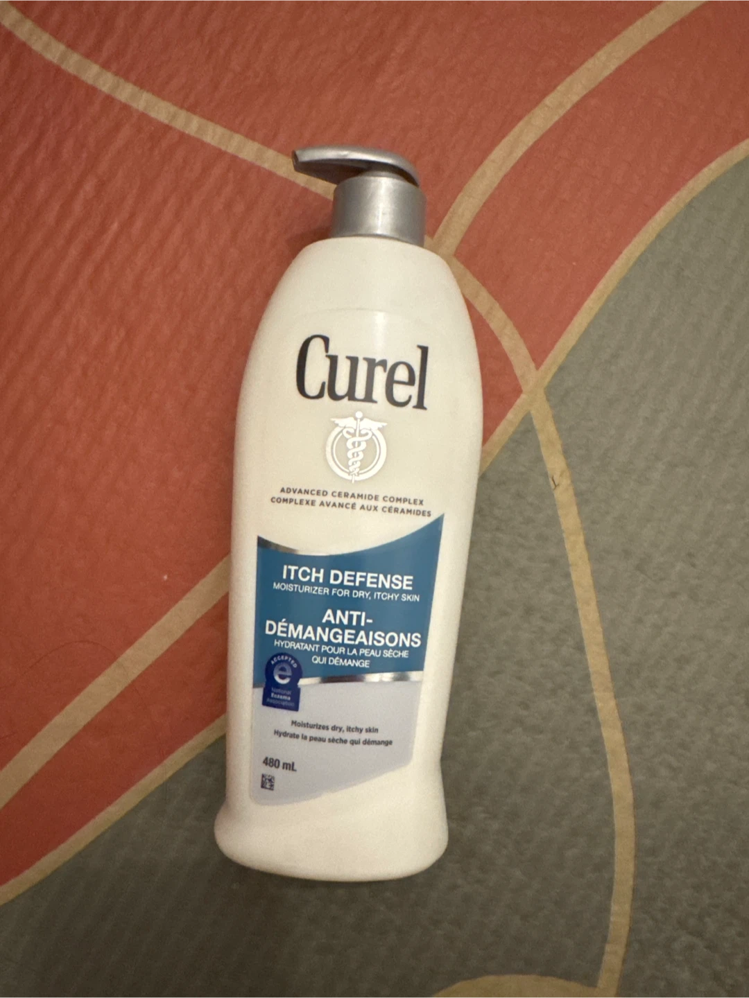 Curel Itch Defense Moisturizer for Dry, Itchy Skin 480 mL