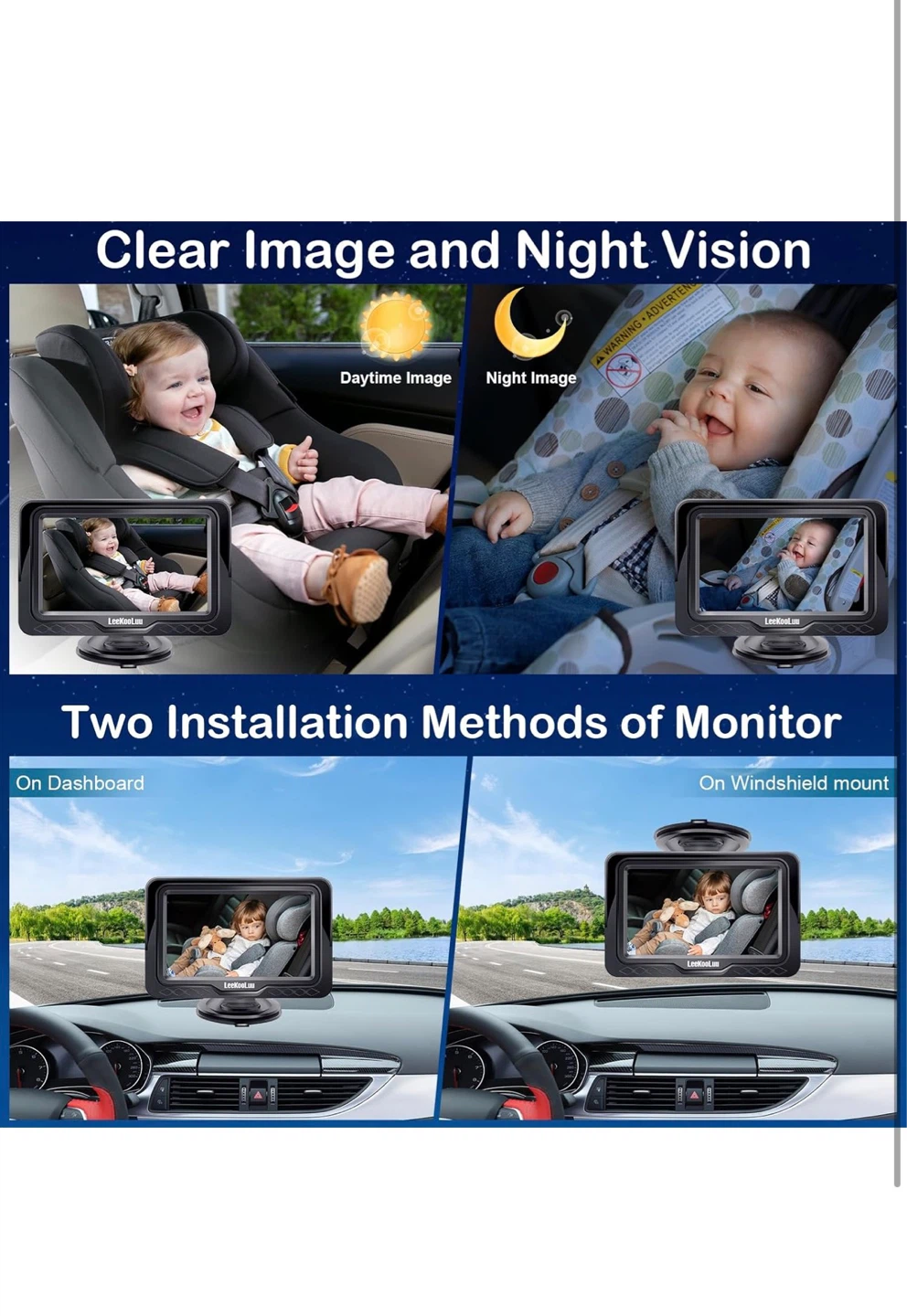LeeKooLuu Baby Car Camera HD 1080P - photo 5