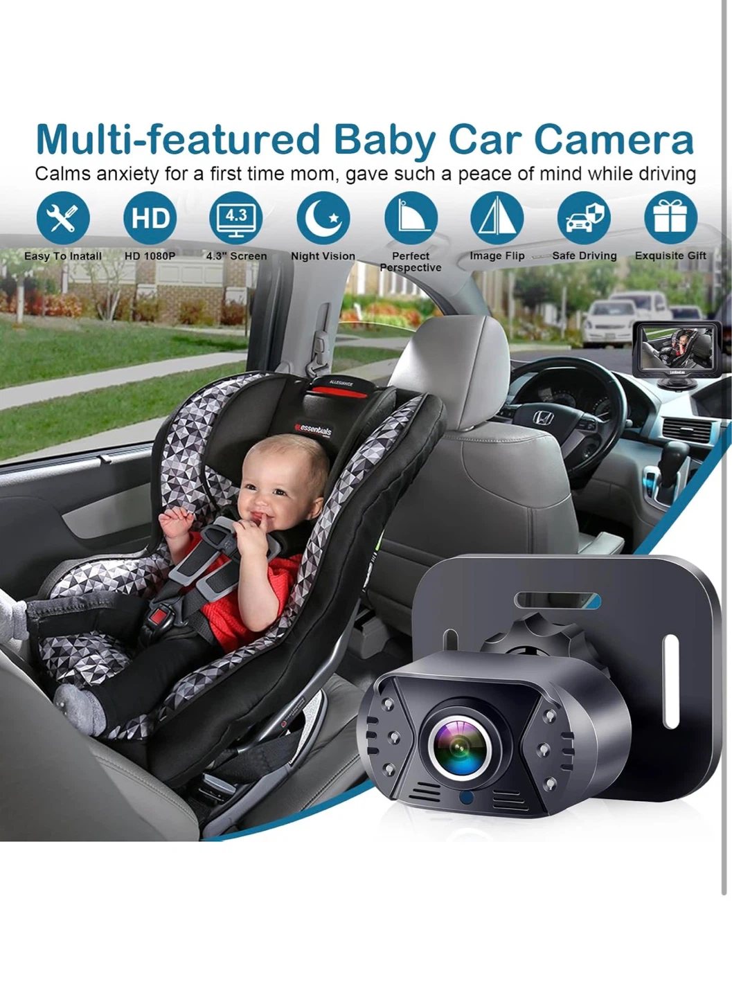 LeeKooLuu Baby Car Camera HD 1080P - photo 4