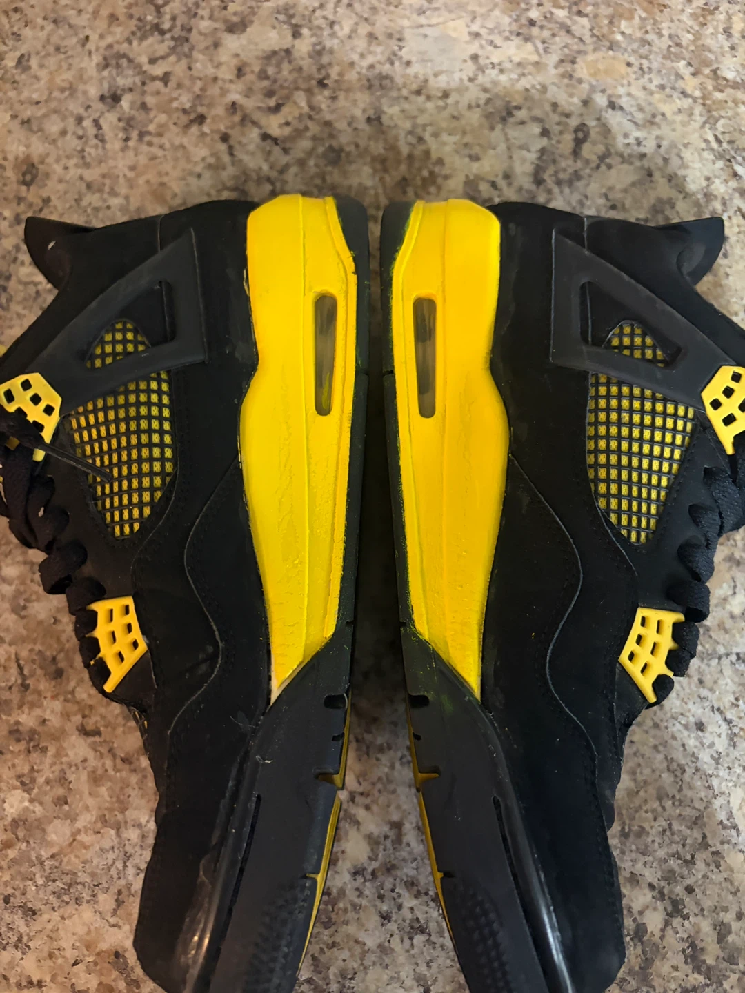 Air Jordan 4 "Lightning" Black/Tour Yellow Sneakers - photo 5