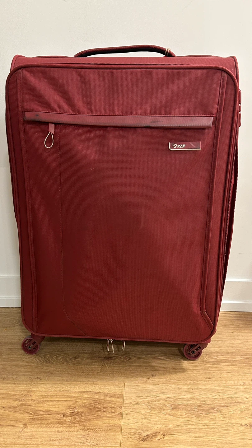 Burgundy Spinner Suitcase - check in luggage - photo 3