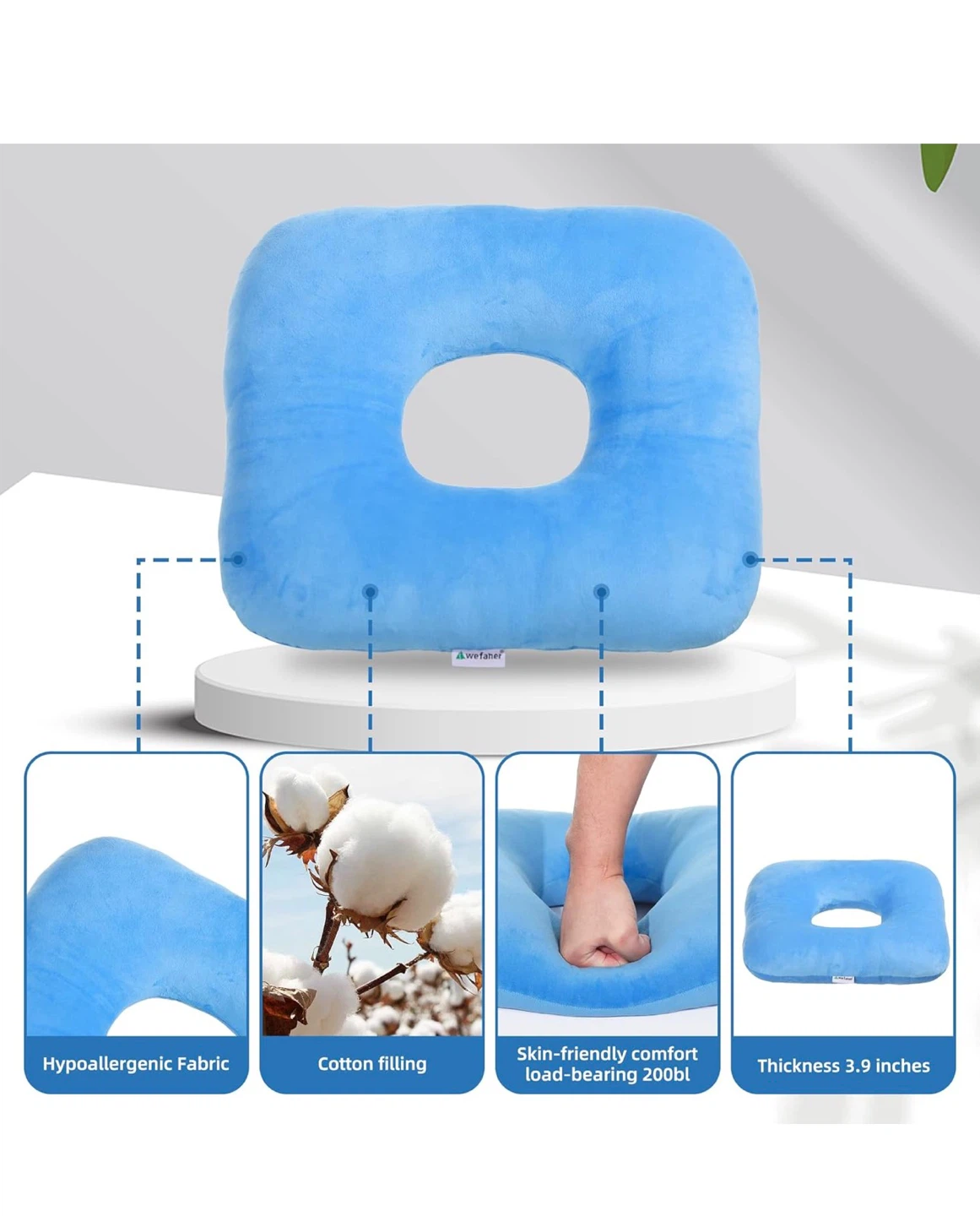 Blue C-Shaped Seat Cushion - photo 5
