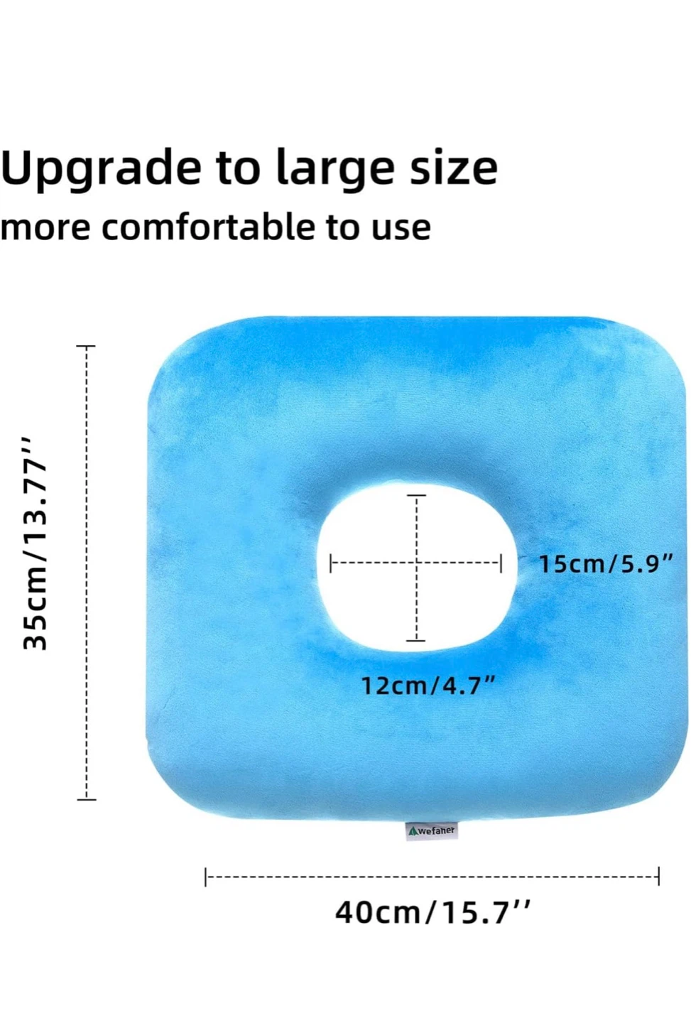 Blue C-Shaped Seat Cushion - photo 2