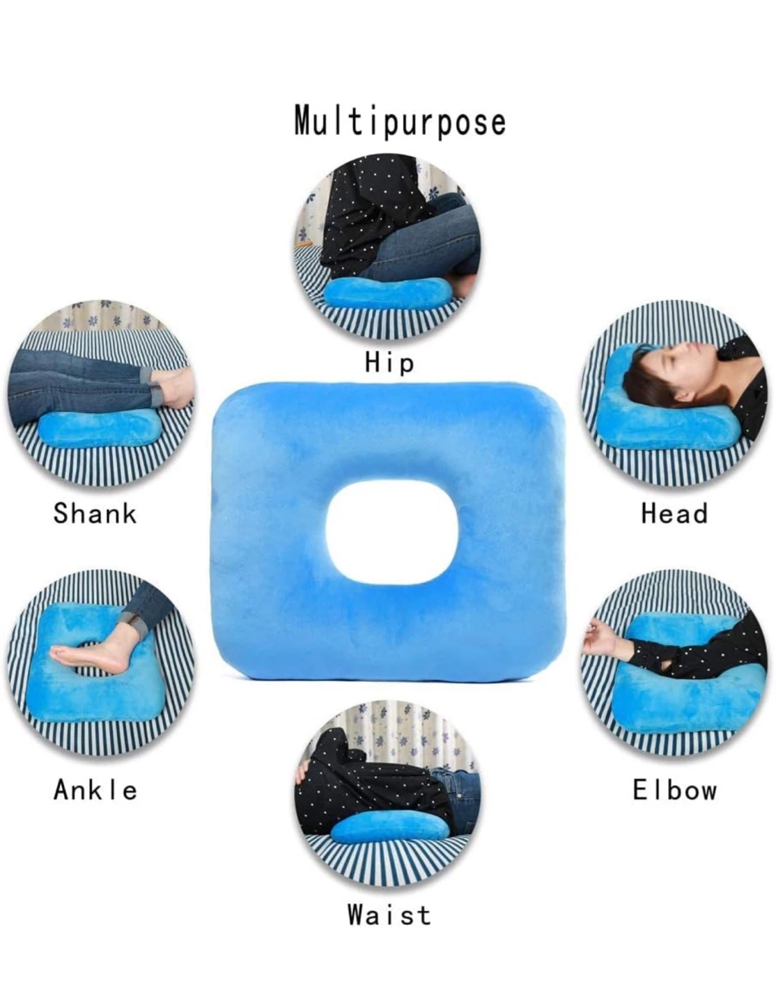 Blue C-Shaped Seat Cushion - photo 4