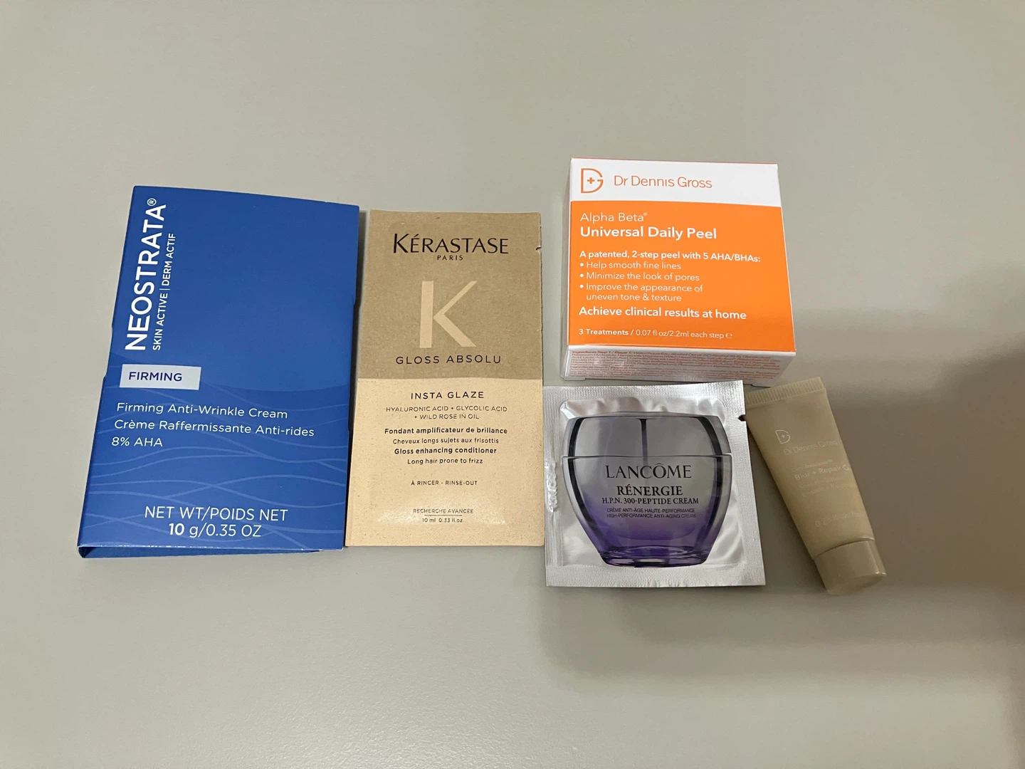 Neostrata, Kerastase, Lancome, Dr Dennis Gross Skincare Samples