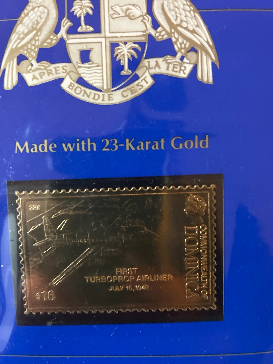 Commonwealth of Dominica 23-Karat Gold Stamp Collection - photo 3