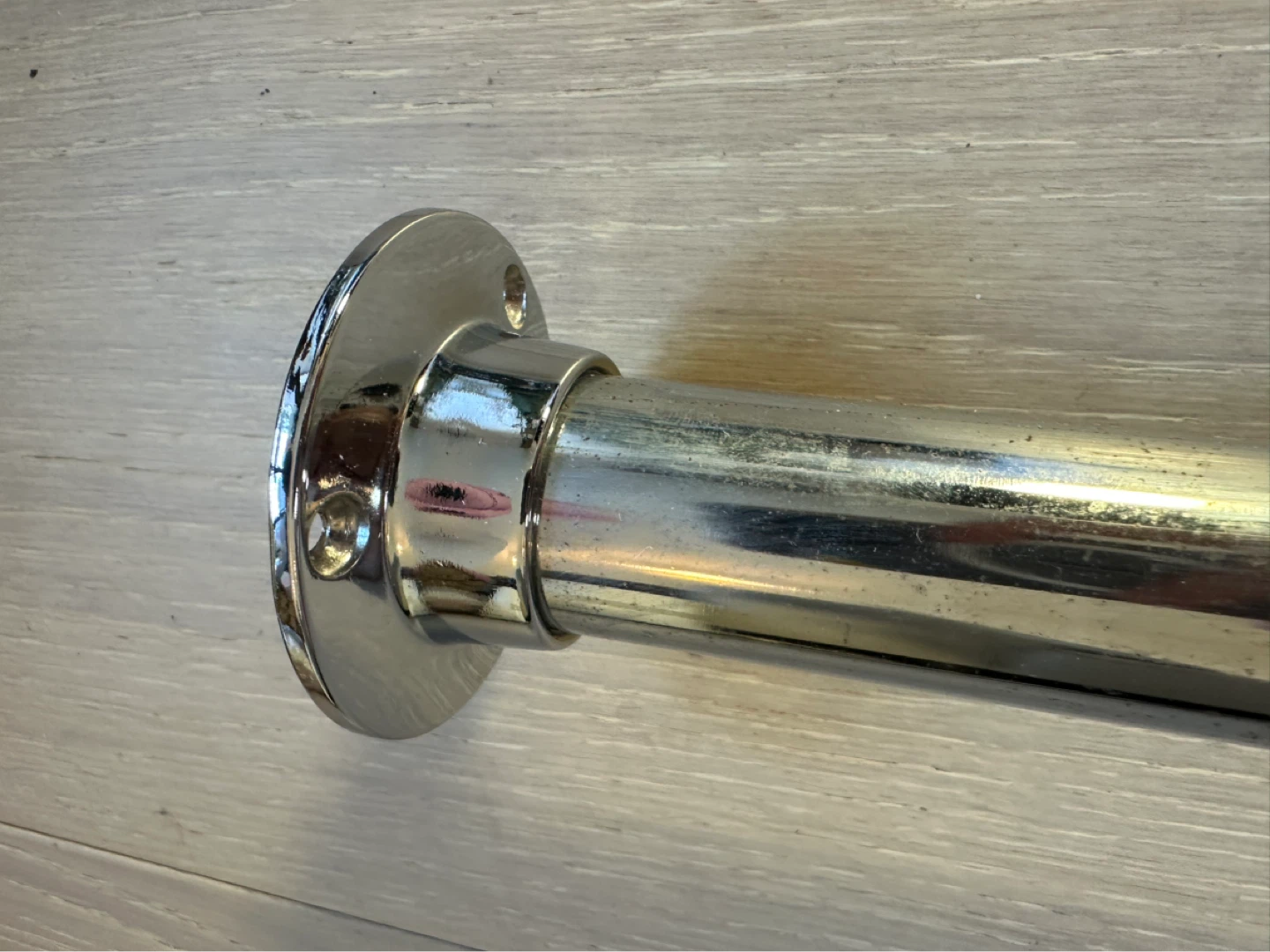 89"L HeavyDuty Everbuilt Closet Pole 33mm DIA Chrome + Sockets - photo 5