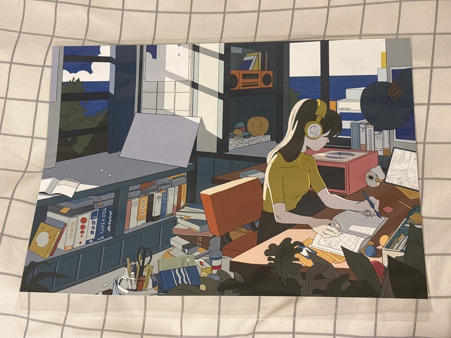 Anime-style illustration art posters