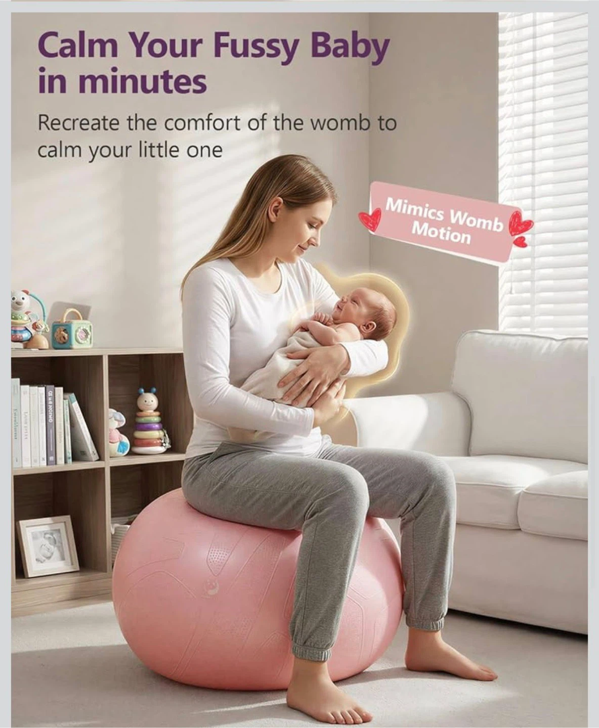 Pink Exercise Ball for Natural Birth Support - photo 3