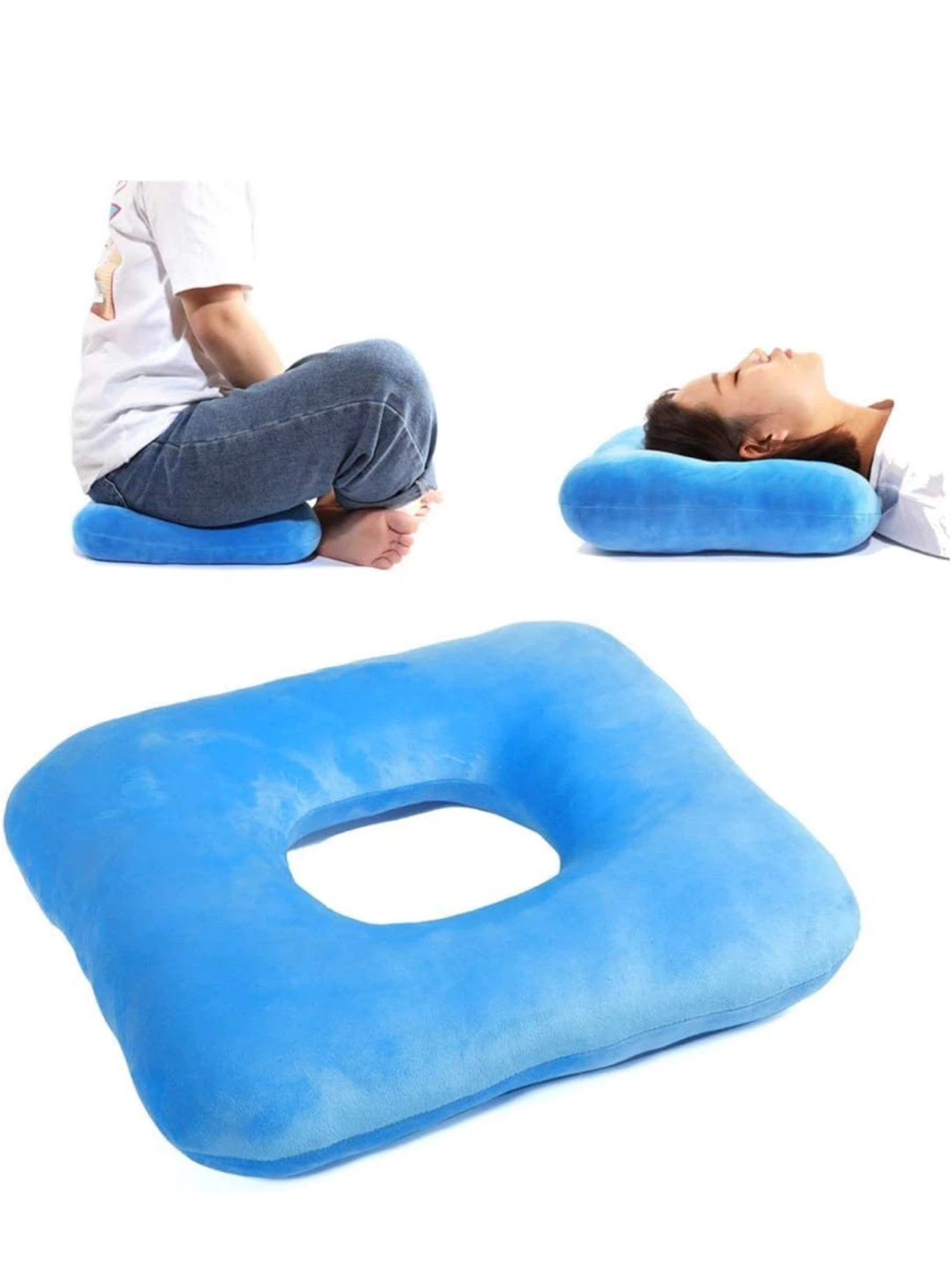 Blue Ring Cushion Seat Pillow