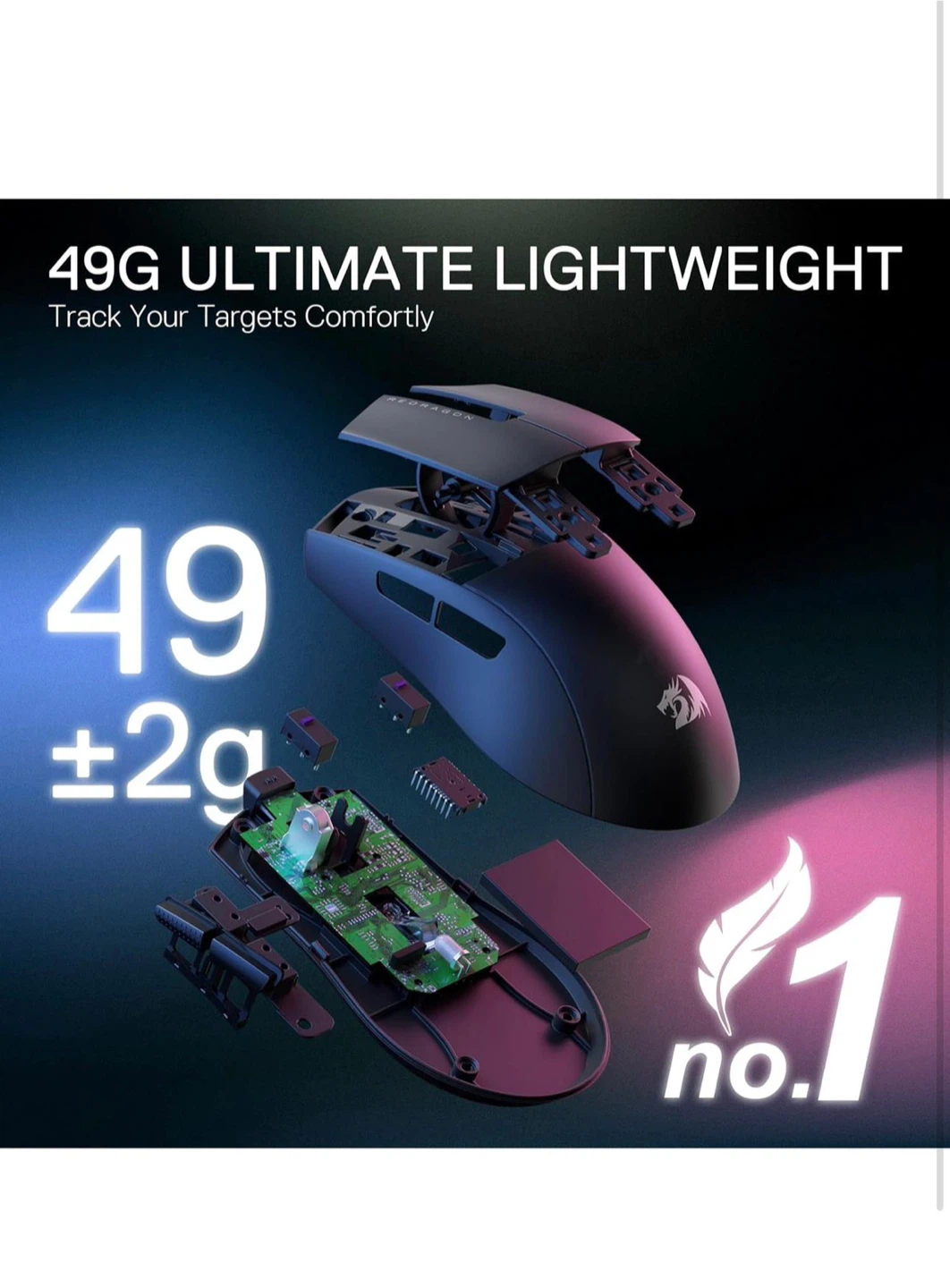 Redragon M916 Pro 4K Lightweight Gaming Mouse