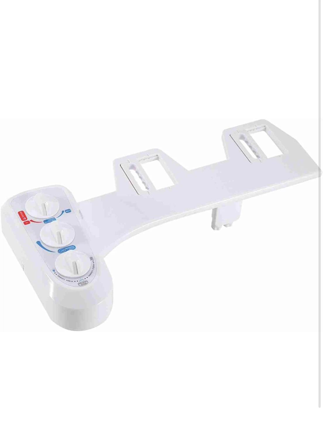 White Bidet Attachment with Hot & Cold Water Controls - photo 4