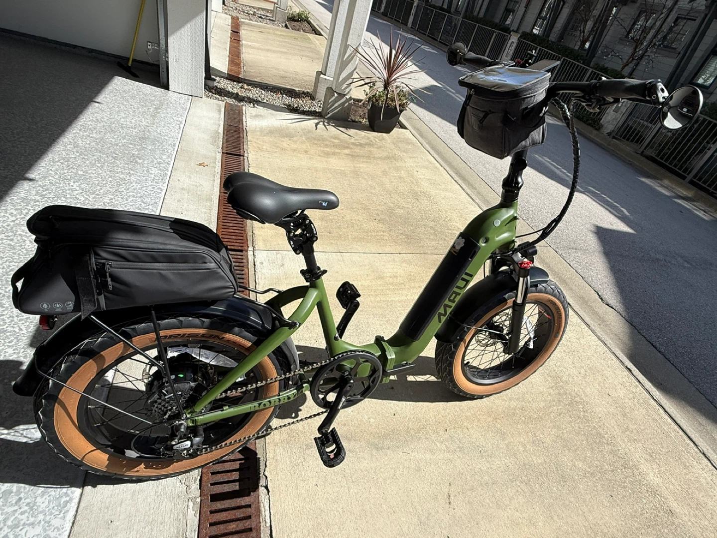 MAUI Folding Fat Tires Electric Bike - Green